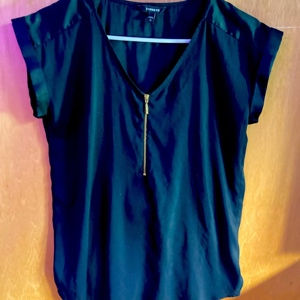 Express womens silk (?) blouse. Size M